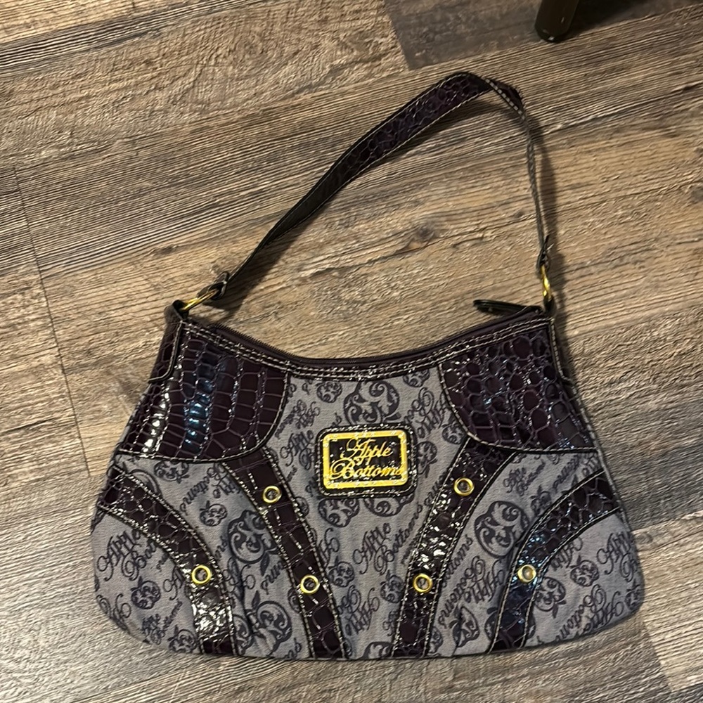 Stylish Gray and Brown Shoulder Bag